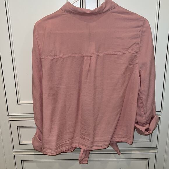 BNWT Love Tree tencel button up tie shirt - Picture 5 of 6